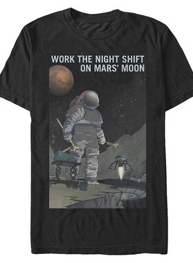 Fifth Sun|NASA 男士火星工作夜班短袖 T 恤