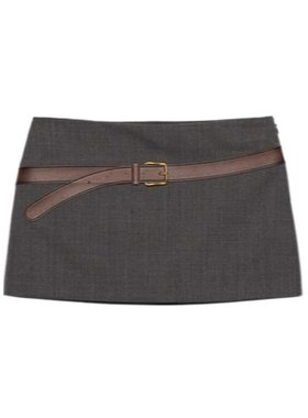 PRADA 女士半身裙 P151WG16NOSOOOF0480 SS2025 灰色