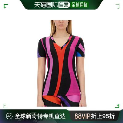 香港直邮潮奢 Emilio Pucci 璞琪 女士 短袖T恤 4HJM114H796