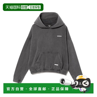 1h可退 日本直邮SATISFY 男装宽松有机棉连帽衫 反光logo设计 111