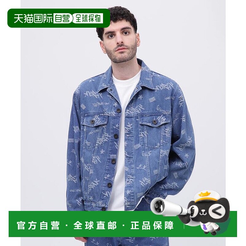 日本直邮AVIREX TAGGING JACQUARD DENIM JACKET 牛仔夹克 [AV112