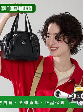 1h可退 日本直邮ORiental TRaffic 女装 银色logo装饰 仿皮波士顿