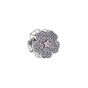自营|Pandora潘多拉女士串珠串饰银色闪亮樱草花奢华2*1cm饰品