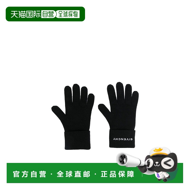 香港直邮Givenchy 嵌花针织logo手套 BPZ06YP0P5