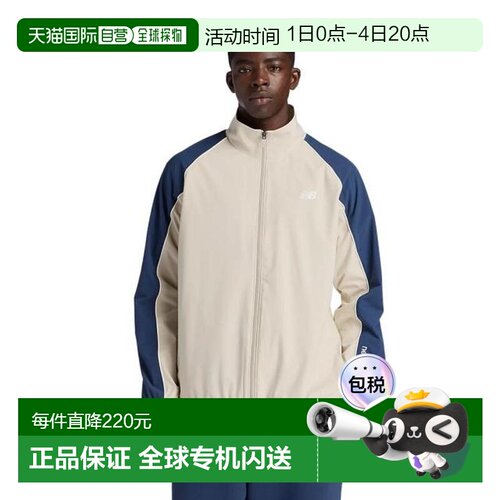 日本直邮New Balance Brushed Tricot Lined 梭织运动夹克