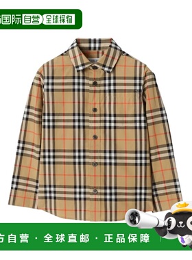 1h可退 香港直邮潮奢 Burberry 巴宝莉 女童 KB5 OWEN LS CHK E