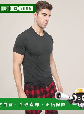 自营 members only会员专享男士 3PK 棉质 V 领 T 恤 - 黑色 美国