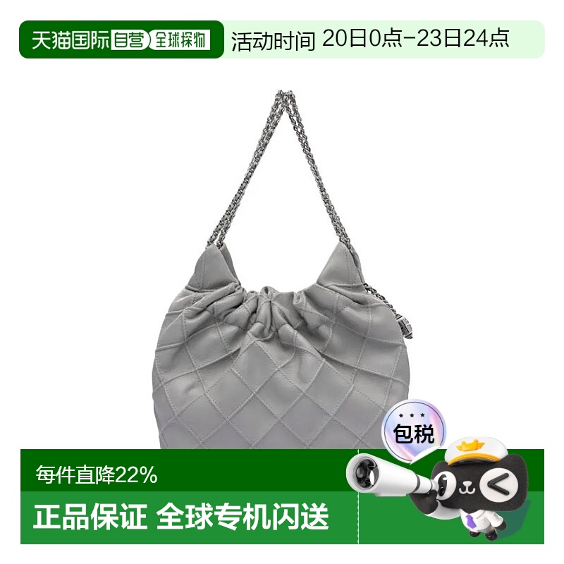 香港直邮TORY BURCH汤丽柏琦女款Fleming 链条肩带Logo吊饰半月包