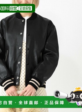 日本直邮Celine Teddy 皮革夹克 黑色 女士 RV0C3 055O 38CR CELI