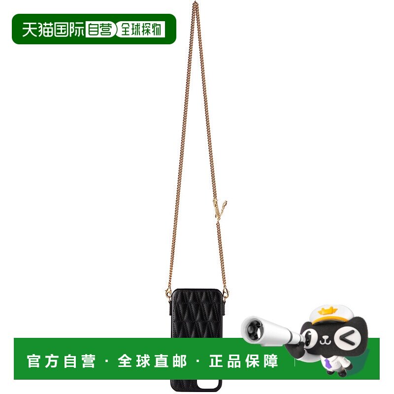 1h可退 香港直邮潮奢 versace 范思哲 女士 黑色 Virtus 手机壳 1