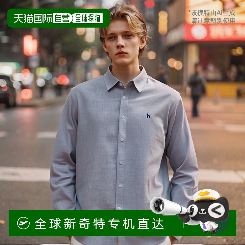 韩国直邮hazzys  衬衫潮流舒适 休闲时尚百搭 自然简约高级感条纹