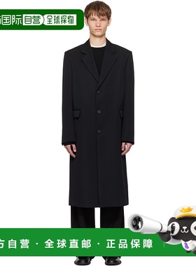1h可退 香港直邮潮奢 The Row 男士 黑色 Compa 大衣 1082W4081