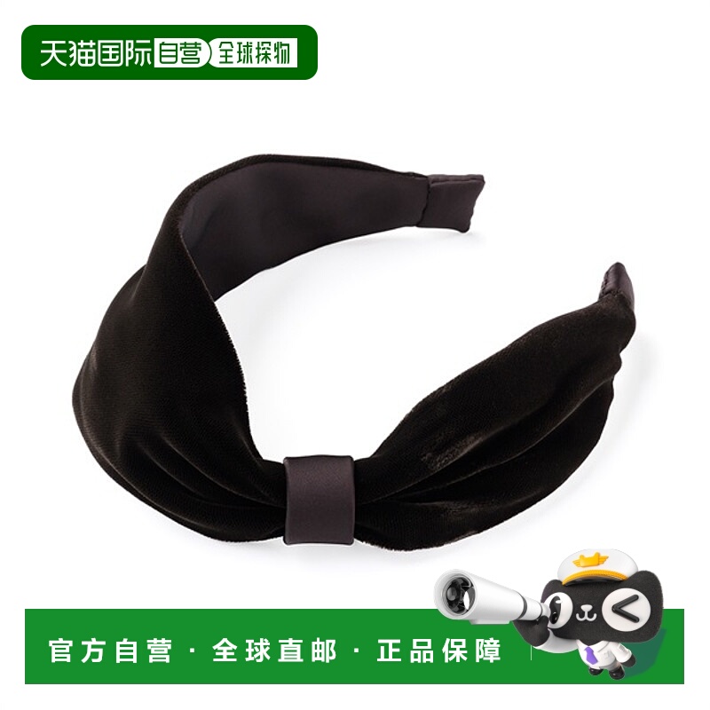 【日本直邮】Complex Biz丝绒可反戴弹性发箍 发带头饰配饰咖啡