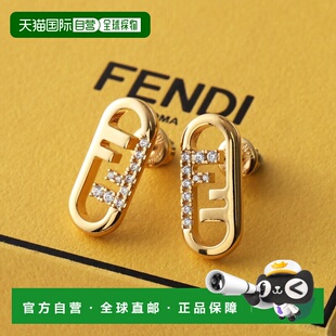 OLOCK GOLD ATEP SOFT 耳钉女士8AL171水晶F089U 日本直邮FENDI