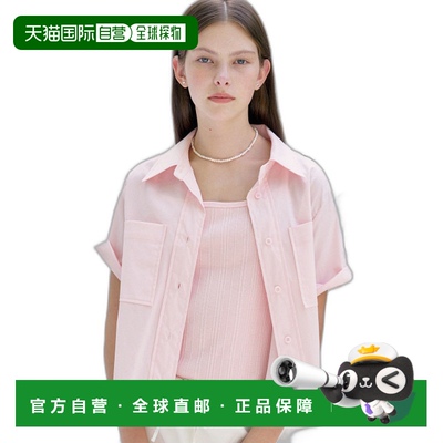 韩国直邮ANEDIT 女士女衬衫AN24MT1006PK S Semi Crop Pocket Shirt