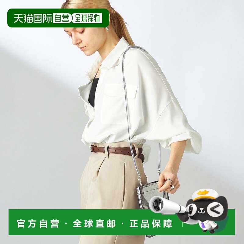 日本直邮Y'SACCS PVC金属质感单肩包 枪灰色钱包