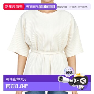 1h可退 韩国直邮贝瑟兰奇 FSHT RIB 000 OFF WHITE 女士 半袖T恤