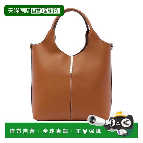 香港直邮TOD'S 托德斯 女士 棕色小牛皮肩包 XBWEBRF0200UBL2L83B