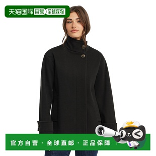 黑色 大胆斜纹大衣 美国奥莱直发 Tracy女式 自营Ellen