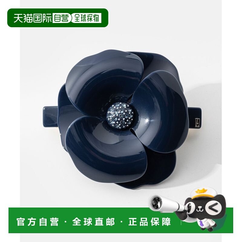 日本直邮Alexandre de Paris TIMELESS 8厘米山茶花粉色发夹 (AA8