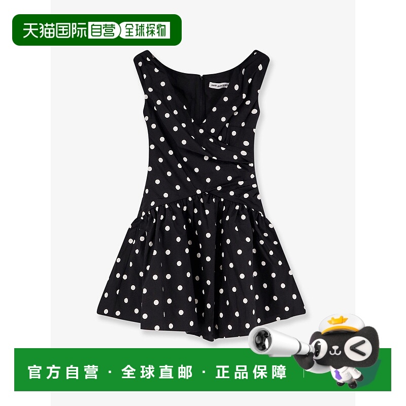 1h可退 香港直邮潮奢 Self-Portrait 女士 Polka-dots 棉质迷你连