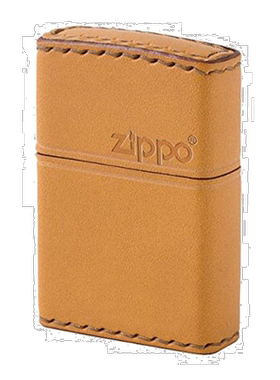 【日本直邮】ZIPPO之宝打火机手工缝纫牛皮外套橙色LB-5芝宝