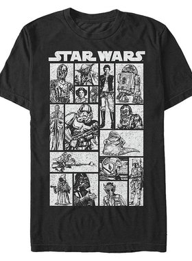 【美国直邮】Fifth Sun|男士人物组合短袖圆领T恤高档时尚百搭