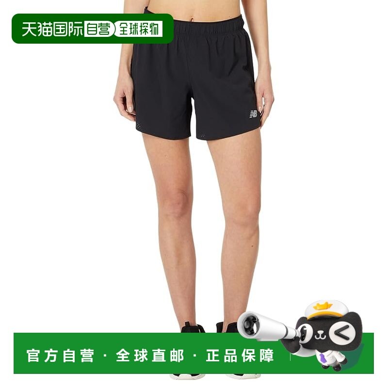 香港直邮New Balance  女士 RC 5" 短裤 black黑色 舒适时尚,运动服/休闲服装,运动长裤,淘宝优惠券,粉丝福利购,淘宝优惠卷