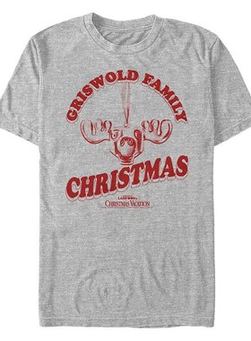 Fifth Sun|男士 National Lampoon 假期 Griswold 圣诞短袖 T 恤