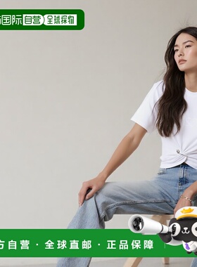 香港直邮VERSACE 女士T恤 10188981A136101W000 SS2025 白色女装