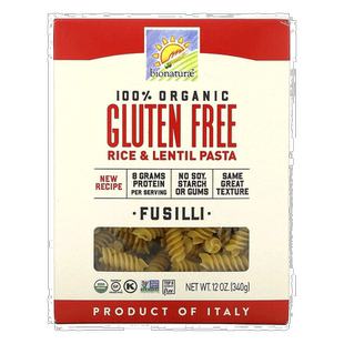 香港直邮Bionaturae,全有机无麸质米及扁豆意大利面,12 盎司(34