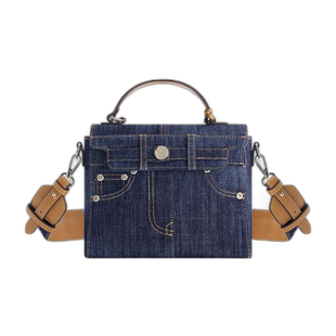 True Religions 迷你翻盖牛仔裤口袋 - 深海军蓝 【美国奥莱】直