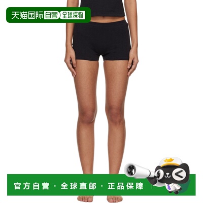 1h可退 香港直邮SKIMS 女士 黑色 Worn In Jersey Heart Micro 短