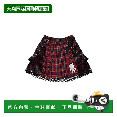 日本直邮日潮 ACDC RAG 暗沉阴郁 网格裙半身裙百褶裙a字裙