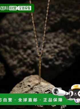 1h可退 日本直邮cui-cui 女装 简约K10YG黄金钻石三石项链 783820