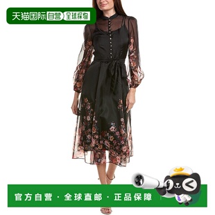 Baker black Organza Dress 美国奥莱直发连衣裙 Maxi 自营Ted