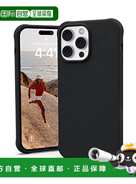 【日本直邮】Urban Armor Gear 苹果14Pro Max手机壳 DOT黑色硅胶
