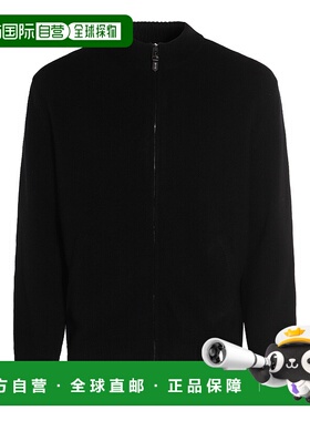 香港直邮Canali 康钠丽 男士 黑色羊毛针织衫 C1141MK02164100