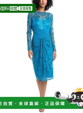 自营Tadashi Shoji Coates Sequin Embroidered Sheath Dress - b