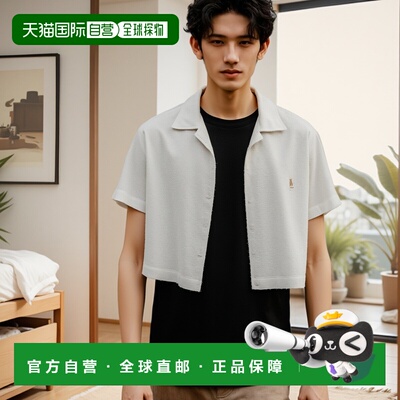 韩国直邮YALE WOMENS CROP LINEN SHIRT WHITE男衬衫YD04SH2602WH