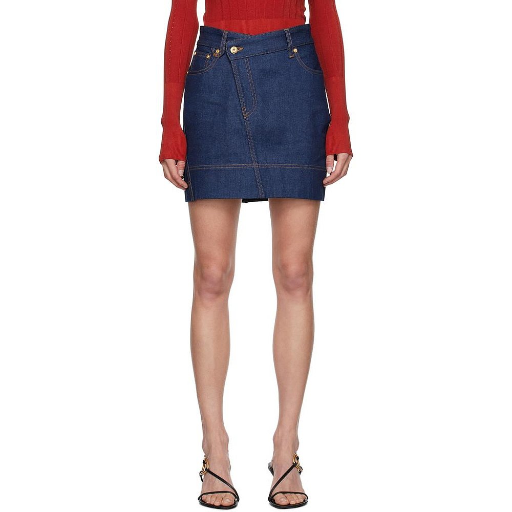 JACQUEMUS|Indigo La Casa 'La mini jupe de-Nîmes' 牛仔迷你裙