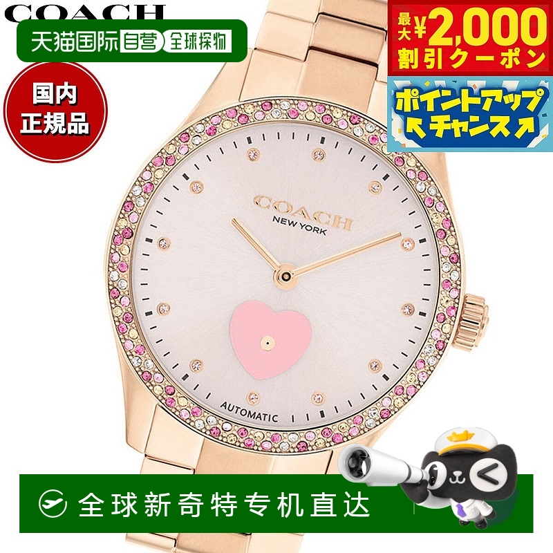 日本直邮COACH 女士手表 Brooks 38MM 自动机械表 14504523