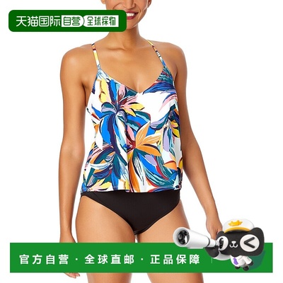 自营Anne Cole Easy Tri Tankini - multi 美国奥莱直发泳衣