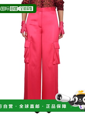 1h可退 香港直邮versace 范思哲 女士 粉色工装裤 10098441A06838