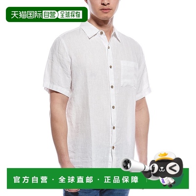 自营 weatherproof vintage防风雨复古亚麻梭织衬衫-白色 美国奥