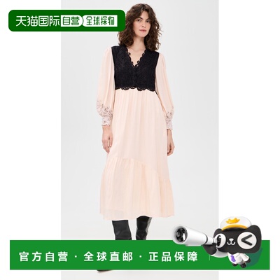 1h可退 香港直邮SEA 海洋 女士 Adelina Battenberg 蕾丝长袖套裙