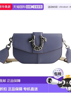 自营 True Religion 带标志性徽标装饰的单肩包 - 蓝色 美国奥莱