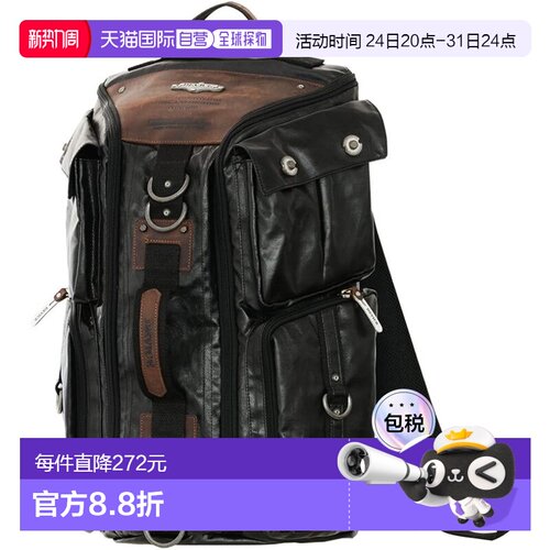 【日本直邮】[DEVICE] 重型三用背包  户外 旅行 男士 黑色双肩包