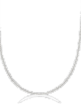 Ross-Simons 1 毫米 14 克拉白金小麦链项链 - 16 英寸 【美国奥