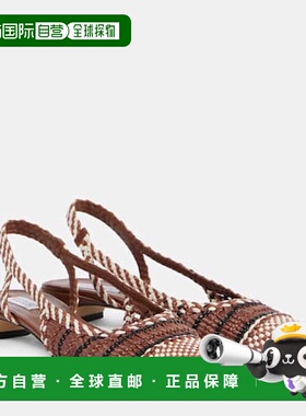 香港直邮Gabriela Hearst 女士 Perro 编织皮质露跟浅口鞋女鞋